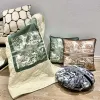Almofadas de grife de grife decorativo travesseiro de luxo de moda de moda vintage travesseiros de lã Capa