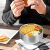 Dinnerware Sets Bibimbap Bowl Stainless Steel For Prep Cooking Korean Portapotty Home Small Kids Soup Metal