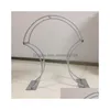 Party Decoration 10pcs80cm Tallgold Metal Road Lead Flower Vase Stands Table Centerpiece Wedding QQ323 Drop Delivery Home Garden Fes DH8AW