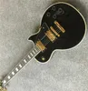 Aangepaste limiet 1958 Reiss0 Pick -up Black Electric Guitar Cream 5 -planten bindende mahonie bodyblock dweil vatbord inleg 3630084