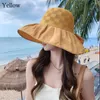 Cappelli larghi a bordo Mesh Sun Hat Fashion protezione UV Protezione solare Fisherman Bowknot Sun Shade Women Girls