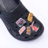 Sorority Clog Charm Shoe Fit для украшения Колледж Знак для взрослых дизайнеры обуви оптом Jibbitz обувные чары