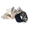 Ball Caps Unisexe Summer Floral feuilles imprimées Boho Boho réglable pour Snapback Ha