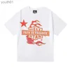 Casual shirts voor heren 24s Heren T-shirt Hellstar Shirt Designer Shirt Fashionable Classic Pure Cotton Letter Gedrukt paar Street Kleding Europese maten S-XL