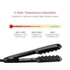 hair tools dual voltage PTC fast heating Hair volumizing and curling iron 2 in 1 straightener curler 240411