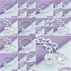 Charm Armbänder 925 Sterling Sier Round Hollow Ball Anhänger Armband für Frauen Engagement Fashion Party Schmuck Ablieferung DH5Q4