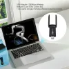 Kort 1200 Mbps Wireless USB WiFi Adapter Dual Band 5GHz 2.4 GHz 802.11ac RTL8812BU WiFi Antenna Dongle Network Card för Laptop Desktop