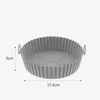 2024 Silicone Pot for Airfryer Reusable Air Fryer Accessories Baking Basket Pizza Plate Grill Pot Kitchen Cake Cooking Baking Tools Silicone