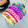 Opaski na głowę Wysokiej klasy kolorowy łańcuch makaronowy opaska na głowę moda Hair Accessories Women Style Pastoral Hairbands Śliczne włosy Hoop Y240417