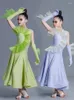 Scen Wear 2024 Modern Dance Dress for Girl's Summer National Standard Social Competition Clothing Ballroom Training Costumes DN17585