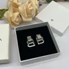 Desginer Blenciaga Baleciaga Jewelry Ba Jia B Family New Letter Earrings Womens French Fashion Simple and Exquisit Small High Grad Silver Needle