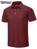 TACVASEN Summer Casual T-shirts Mens Short Sleeve Polo Shirts Button Down Work Shirts Quick Dry Tee Sports Fishing Golf Pullover 240417