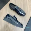 15A Fashion Dress Shoes Platform Low-Top Chunky Casual Leatherl High Heel Black brown Desiger Man Size 38-45