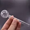 Smoking Pipes Wholesale Clear Glass One Hitter Bat Cigarette Holder Filters Tip Hand 12Cm Thick Heady Oil Burner Pipe Drop Delivery Ho Otjfr