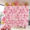 Artificial Pink Wall Silk Flower Rose For Wedding Decoration Babyshow Party Christmas Home Backdrop Decor 240127