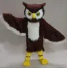 2024 Vente chaude Halloween Brown Owl Mascot Costume Adults Taille d'anniversaire Party Outdoor Tiptime Costume de personnage fantaisie Costumes