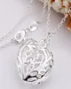 10pcs 925 argento threedimensional Hollow Heart Love Pendant Fit Bracciale Collana dimensione 27mm 26mm 20pcslot 9673860