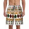 Shorts masculins traditionnels africain motif d'ethnique imprimé sets de baignade