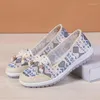 Casual Shoes Summer Old Beijing Cloth Women Soft Sole Mother Breathable Hollow Middle-aged Elderly Sandals Grandma