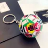 Keychains Lanyards New World Flag Football KeyChain Country Soccer Club Fans Keyring Car Key Chains Souvenir Bag Pendant Accessories Gifts K2114 D240417