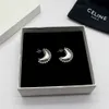 Designer Celine bijoux Celins Celi Familles Boucle d'oreilles de perles de Nouvelle Lune pour femmes Fénérance de style parfume