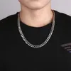 designer halsband kubansk halsband tjock kedja titan stål jord cool minimalistisk studentpar trendiga män kvinnor inte bleknar kedja punk hip-hop cool