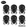 Décoration de fête 6pcs Halloween Foil Balloons Black Bat Spiders Pumpkin pour la maison