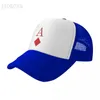 Bérets Poker Baseball Cap ajusté Snapback Chapeaux Femme Men Trucker Streetwear