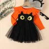 Девушка одевается в европейские и американские оптовые детские печать на Хэллоуин