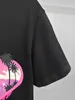 Summer Men Women Designers T Shirts Löst överdimensionerade hjärtformade tees Apparel Fashion Topps Mans Casual bröstbrev Skjorta Street Shorts Sleeve Clothes Mens Tshirts