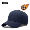 Ball Caps Imitation Down Diamond Lattice Hat Men's Winter Baseball Cap With Velvet Thick Fashion Simple Casquette Cold-Proof Warm