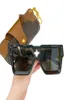 Gafas de sol de ciclón negro marco de espejo cuadrado Transparente antirreflección Hombres Pocromic Mujer Marca de diseñador de color mixto 2513385