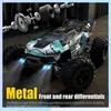 Auto modello di Diecast 1 16 75 km/h o 50 km/h Auto a quattro ruote motrici RC con autore Monster Drift ad alta velocità LED per bambini e WLTOYS 144001 Toy J240417