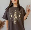 Women's T Shirts Y2k Grunge Clothes Fairycore Shirt Gothic Skeleton Fashion Plus Size Tee Top Oversized Tshirt