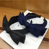 Headbands Fashion Hair Accessories Womens Solid Color Middle Big Bow Headbands Sweet Wild Headband With Tooth Pressure Hair Band Headwear Y240417