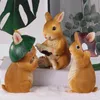 Creative Harts Squirrel Garden Decoration Home Outdoor Accessories Simulated Animal Ornaments Fairy Garden Miniatures 240411