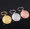 Keychains Lanyards 2023 Nyaste Bitcoin Keychain Music Band Keyring Pendant Women and Men smycken Collection Gift D240417