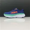 Hokh Clifton 8 Running Shoe Hokhs Shoes Womens Bondi 8 Clifton 9 Triple White Summer Song Blue Coral Peach Real Teal Treal Rock Mens Trener