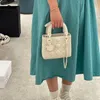 Designer Diar rutigt läder dai fei väska mode shopping väska ny sommarprodukt axelväska handväska
