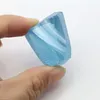 Gemystones en vrac rugueux Aquamarine Ocean Blue Stone Synthétique Nano Gemstone Raw for Home Decoration Room Decor Gift 200g / Lot