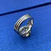 Sunite 50ct 30ct anello di diamanti rosso blu per donna fidanzamento regalo maschile s925 argento rubino sapphire smeraldo 240417