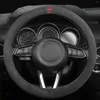 Steering Wheel Covers Universal 38cm 15Inch Car Interior Non-Slip Cover For Cars Protector Gray