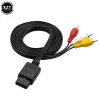 Câbles 1,8 m pour Nintendo 64 Cordon vidéo audio télévisé AV Cable à RCA pour Super Nintend GameCube N64 SNES Game Cube Accessoire