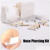 Diğer 1 Birim Gem Burun Saplamaları Piercing Gun Piercer Tek Kullanımlık Güvenli Steril Alet Hine Kit Küpe Çıtçıt Vücut Takı Damlası Teslim Araçları Dhobi