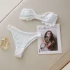 Bra Bikini dreiteils Set 2024 New Beach Bikini Split Badeanzug für Frauen