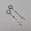 Dangle Earrings Gothic Jewelry Cross Star Drop Punk Charms Stitching Rivet For Women Korean Fashion Accessories