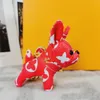 Marka Moda Köpek Keychain Klasik Şık Anahtarlama Kadınlar Erkek Araba Kolye Unisex Tasarımcı Karikatür Anahtarlıklar Landards Box toon S ile Biblo Mücevher Aksesuarları