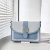 Bolsas Macaron Handheld One Crossbody Genuine Leathing Tream