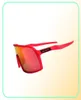 12 Farbe OO9406 Gläser Sonnenbrille Radsport Brillenmänner Mode polarisierte Sonnenbrille Outdoor Sport Running Brille 3 Paare Objektiv mit Packung5967272