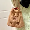 Opbergtassen 2024 Capybara Plush handtas Bag Cartoon Rucksack Travel Backack Capibara Pouch Stationery Boy Boy Girns Cadeaus